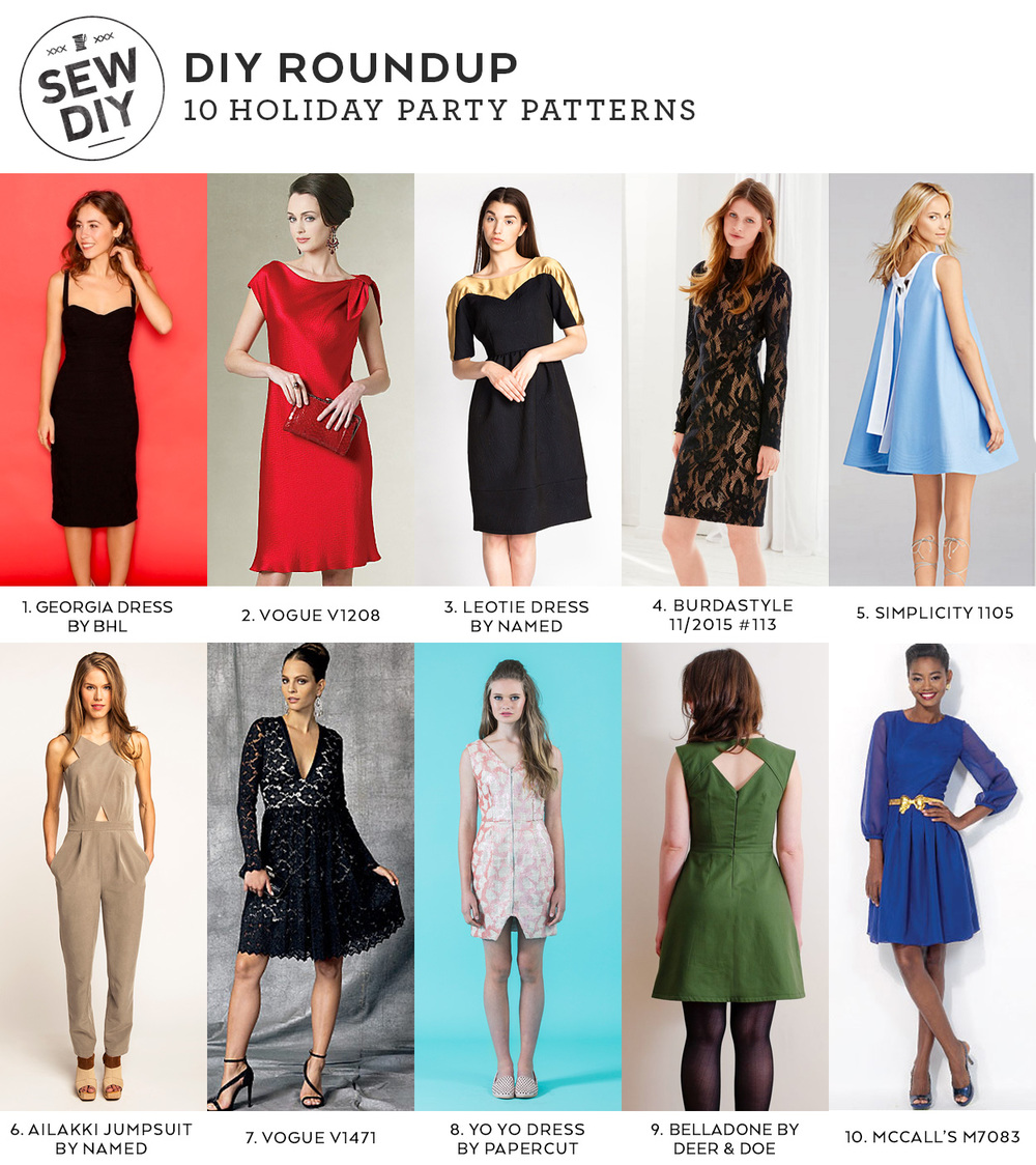 DIY Roundup – Holiday Party Dresses — Sew DIY
